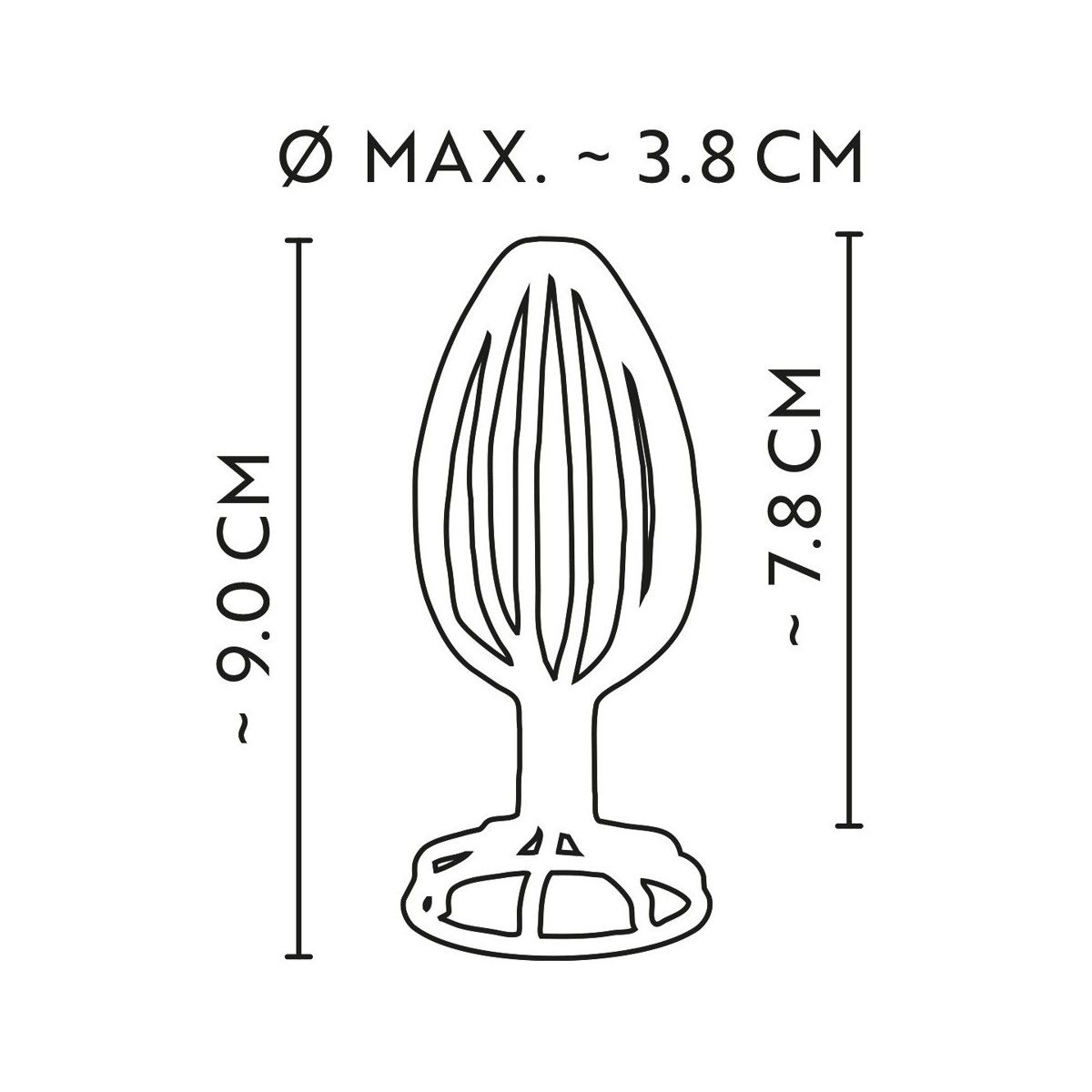 Plug anale in metallo Metal Cage Butt