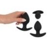 Plug anale kit 3 pz Anal Trainer Set nero Plug anale kit 3 pz Anal Trainer Set nero