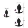 Plug anale kit 3 pz Anal Trainer Set nero Plug anale kit 3 pz Anal Trainer Set nero