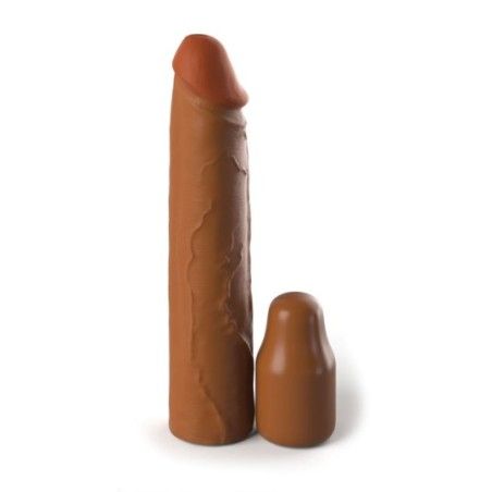 Guaina pene vibrante X-tensions 20 cm mulatta