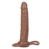 Fallo indossabile doppia penetrazione brown Fallo indossabile doppia penetrazione brown