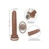 Fallo indossabile doppia penetrazione brown Fallo indossabile doppia penetrazione brown