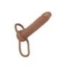 Fallo indossabile doppia penetrazione brown Fallo indossabile doppia penetrazione brown