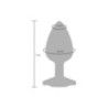 Plug anale small silicone viola con gioiello Plug anale small silicone viola con gioiello