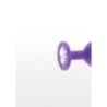 Plug anale medium silicone viola con gioiello Plug anale medium silicone viola con gioiello