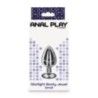 Plug anale small metallo pietra trasparente Plug anale small metallo pietra trasparente
