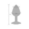 Plug anale medium metallo pietra trasparente Plug anale medium metallo pietra trasparente