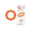 Anello fallico Alpha Sexagon arancione Anello fallico Alpha Sexagon arancione
