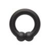 Anello fallico Alpha Muscle nero Anello fallico Alpha Muscle nero