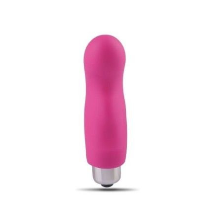Mini vibratore da dito in silicone rosa