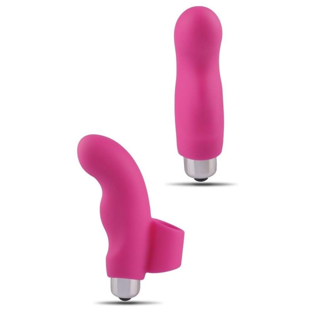 Vibratore indossabile da dito stimolatore clitoride fallo vibrante vaginale  in silicone