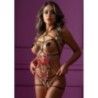 Body con ricami Roses Strappy Teddy w. Pasties Body con ricami Roses Strappy Teddy w. Pasties