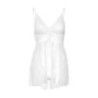 Babydoll seducente con perizoma bianco Babydoll seducente con perizoma bianco