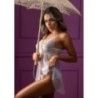 Babydoll seducente con perizoma bianco Babydoll seducente con perizoma bianco