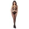 Tutina sexy apertura intima nera conchiglia Tutina sexy apertura intima nera conchiglia