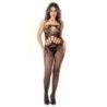 Tutina sexy apertura intima nera conchiglia Tutina sexy apertura intima nera conchiglia