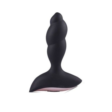 Vibratore anale prostata in silicone nero