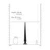Fallo anale Ass Spike 34 cm nero Fallo anale Ass Spike 34 cm nero
