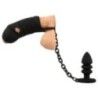 Gabbia Pene con plug anale nero Gabbia Pene con plug anale nero