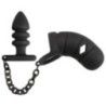 Gabbia Pene con plug anale nero Gabbia Pene con plug anale nero