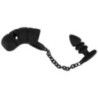 Gabbia Pene con plug anale nero Gabbia Pene con plug anale nero