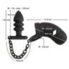 Gabbia Pene con plug anale nero Gabbia Pene con plug anale nero