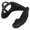 Vibratore anale con plug anello fallico nero Vibratore anale con plug anello fallico nero