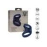 Anello fallico doppio vibrante blu Anello fallico doppio vibrante blu