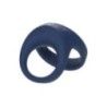 Anello fallico doppio vibrante blu Anello fallico doppio vibrante blu