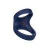 Anello fallico doppio vibrante blu Anello fallico doppio vibrante blu