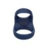 Anello fallico doppio vibrante blu Anello fallico doppio vibrante blu