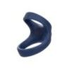 Anello fallico doppio vibrante blu Anello fallico doppio vibrante blu