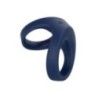 Anello fallico doppio vibrante blu Anello fallico doppio vibrante blu