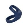 Anello fallico doppio vibrante blu Anello fallico doppio vibrante blu