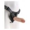 Cintura strapon pene con prepuzio mobile 19cm