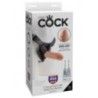 Cintura strapon pene con prepuzio mobile 19cm Cintura strapon pene con prepuzio mobile 19cm