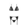 Completo sexy 3 pz pizzo nero Completo sexy 3 pz pizzo nero
