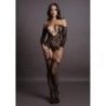 Tutina sexy Criss Cross Neck Bodystocking Tutina sexy Criss Cross Neck Bodystocking