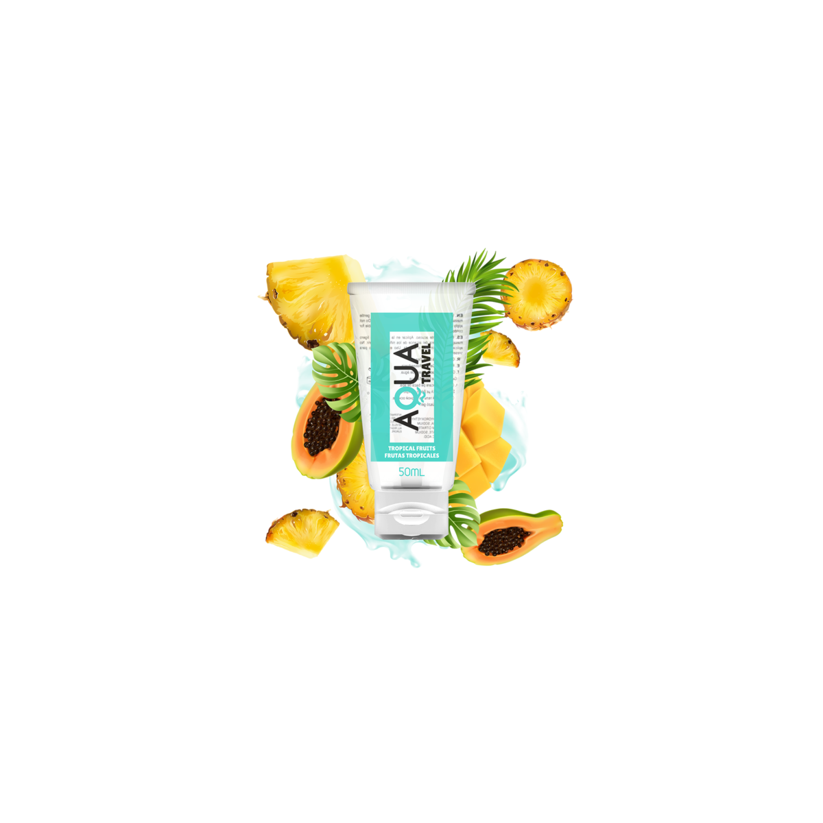 Lubrificante intimo AQUA TRAVEL FLAVOUR FRUTTA TROPICALE 50 ML