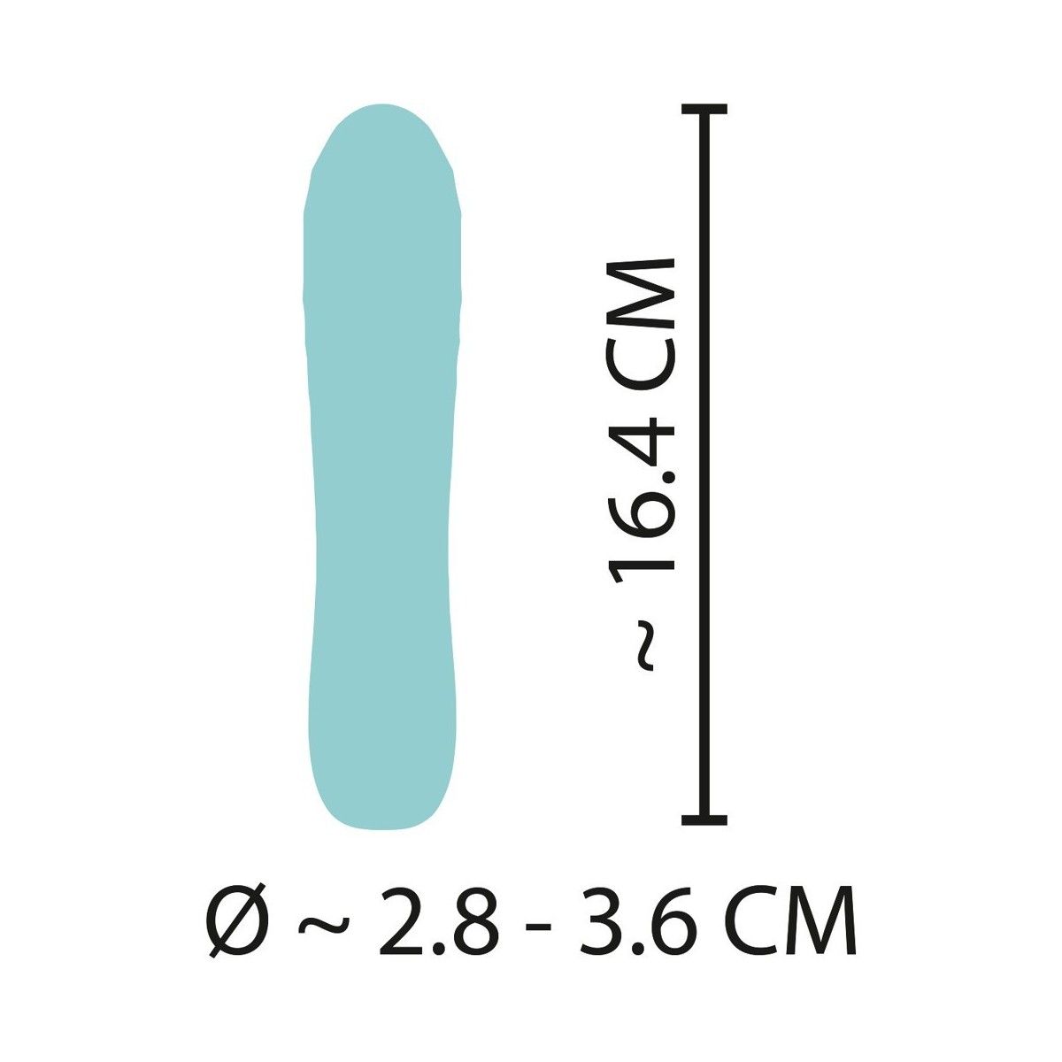 Vibratore vaginale anale flessibile 16,4 cm