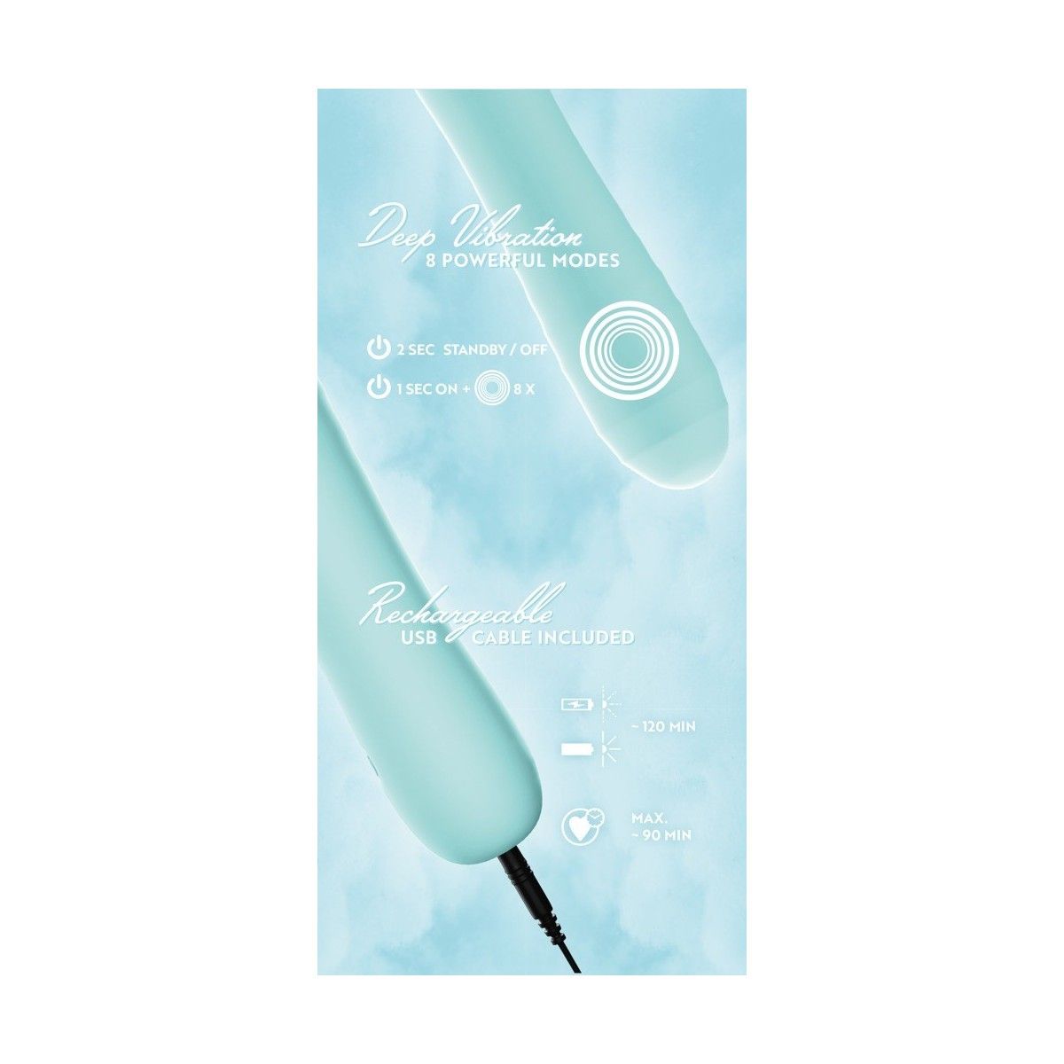 Vibratore vaginale anale flessibile 16,4 cm
