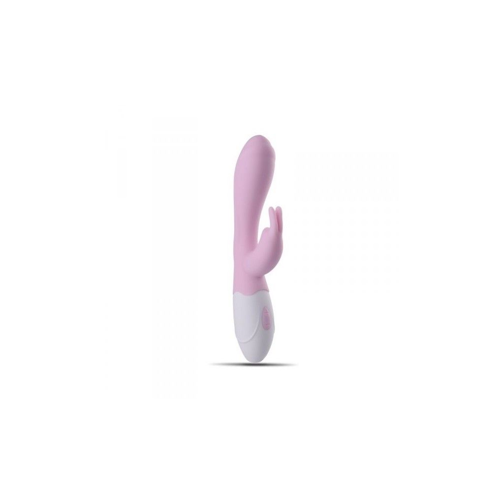 Vibratore vaginale rabbit doppio stimolatore clitoride realistico ricaricabile in silicone rosa