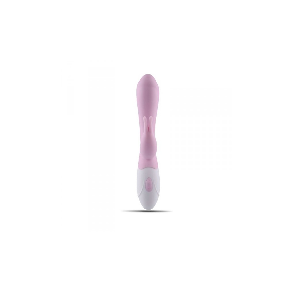 Vibratore vaginale rabbit doppio stimolatore clitoride realistico ricaricabile in silicone rosa