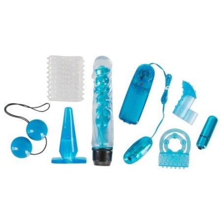 Kit sex toys per coppia 8 pz blu