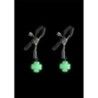 Pinze capezzoli pendenti verde fluo Pinze capezzoli pendenti verde fluo
