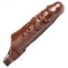 Guaina fallica indossabile con anello brown