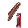 Guaina fallica indossabile con anello brown Guaina fallica indossabile con anello brown