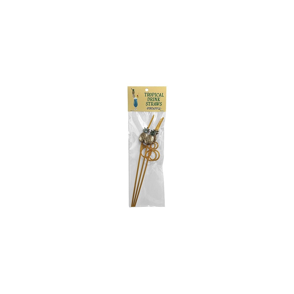 cannucce Tropical Drinking Straw Pineapple