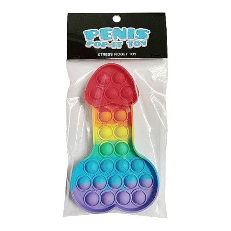 Pene Antistress Pop It arcobaleno