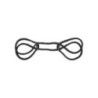 Polsiere-Cavigliere di corda 100% Cotone nere Polsiere-Cavigliere di corda 100% Cotone nere